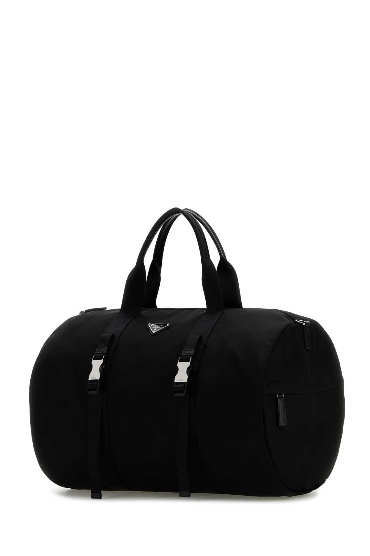 Prada Men Black Nylon Travel Bag - 2