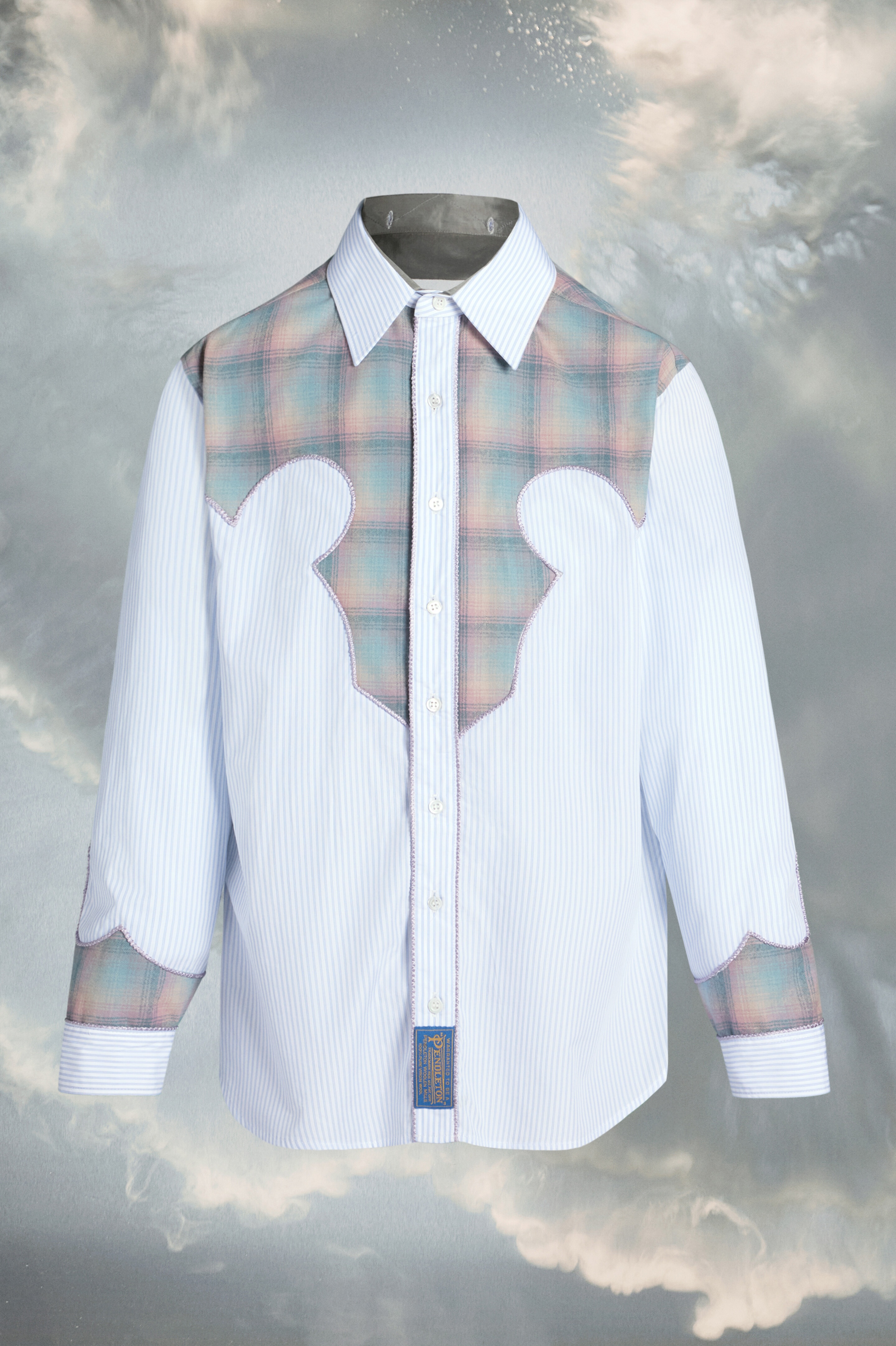 Pendleton yoke pinstripe shirt - 2