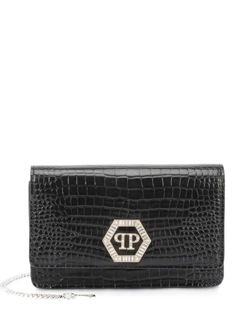 logo-detail chain-strap clutch bag 1