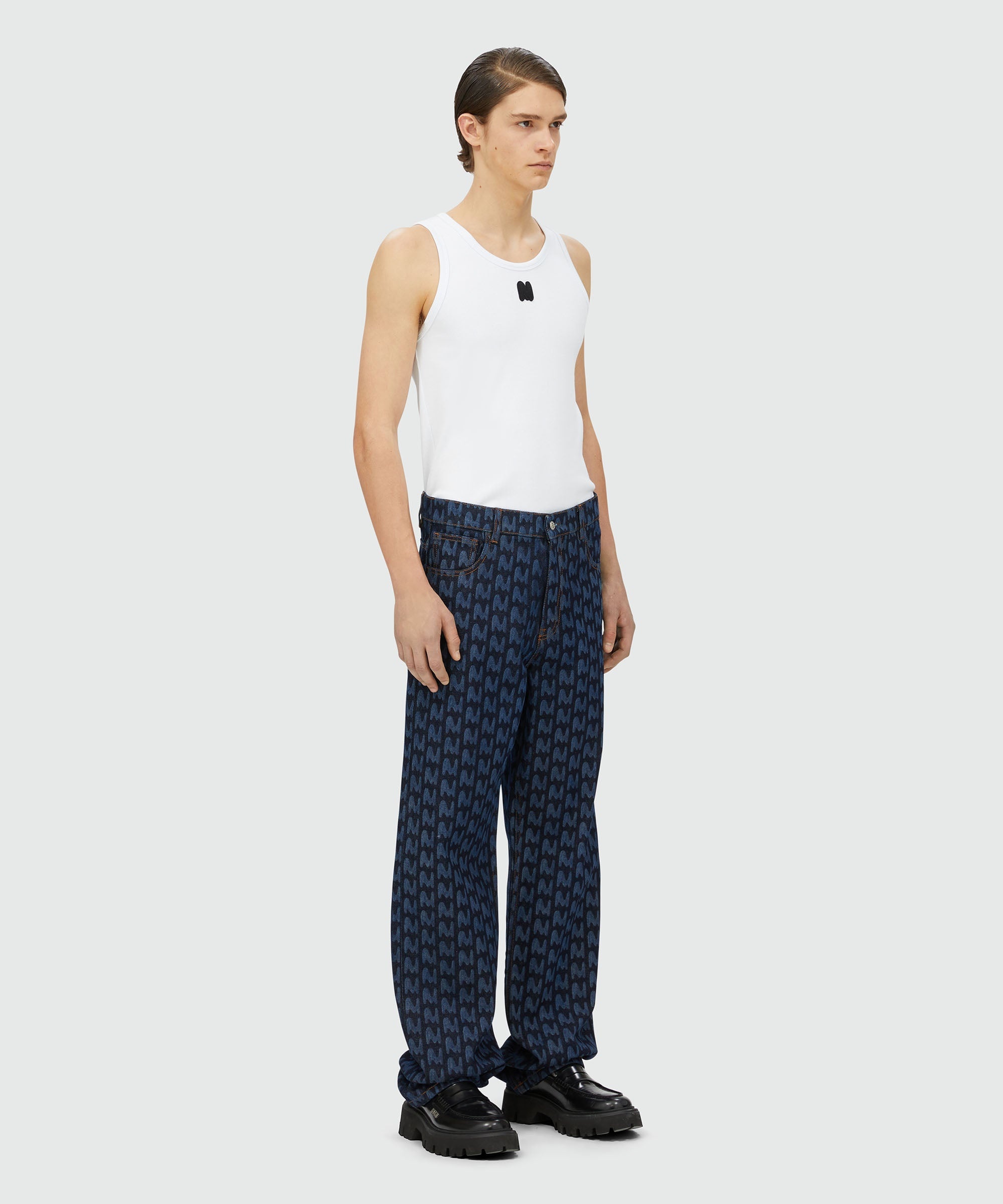 "TheMwave" denim pants - 4