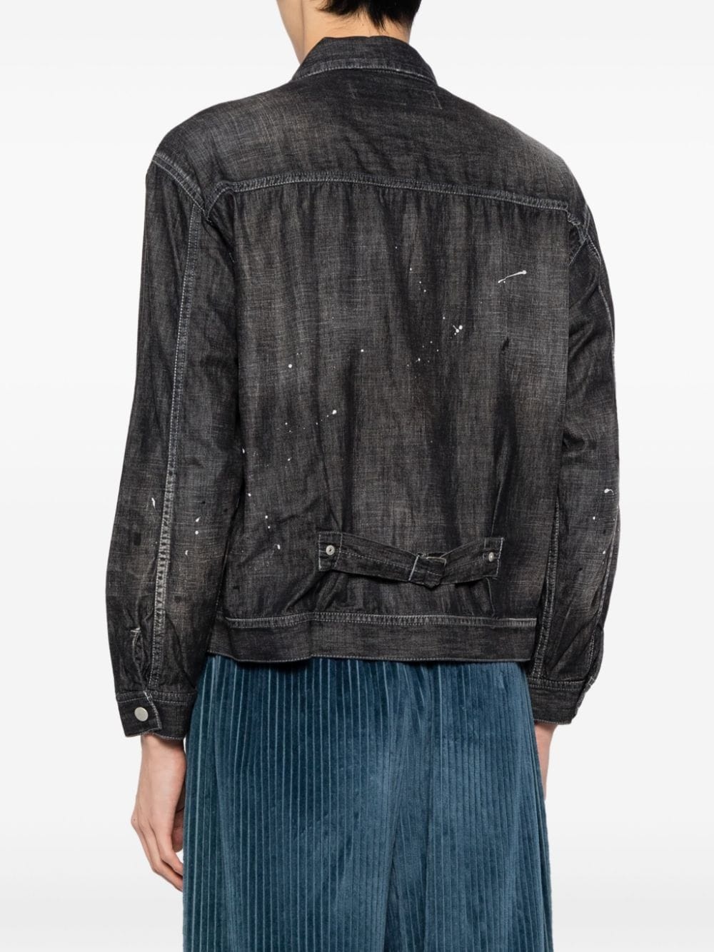 button-up denim shirt - 4