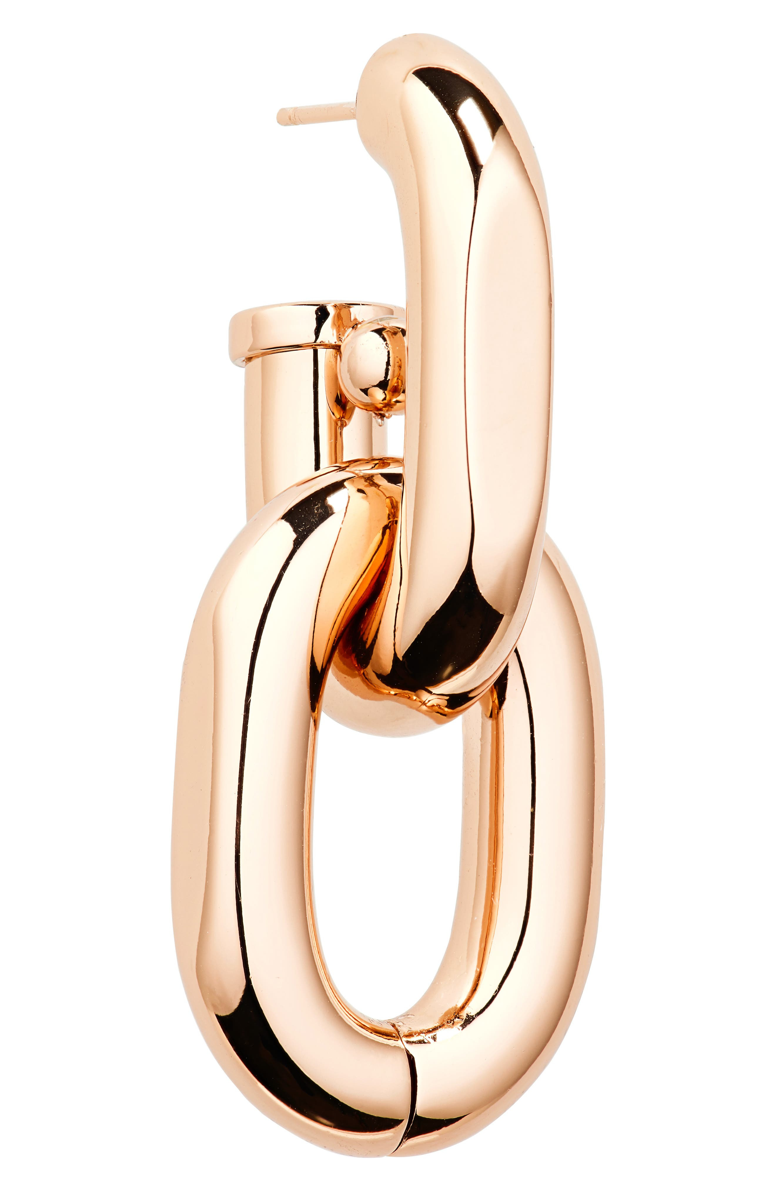 Rabanne XL Link Drop Earrings in Pink Gold at Nordstrom - 6