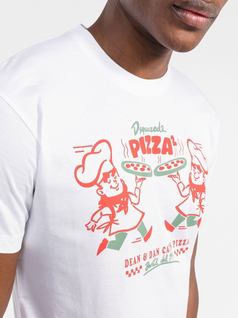 Pizza graphic-print T-shirt - 5