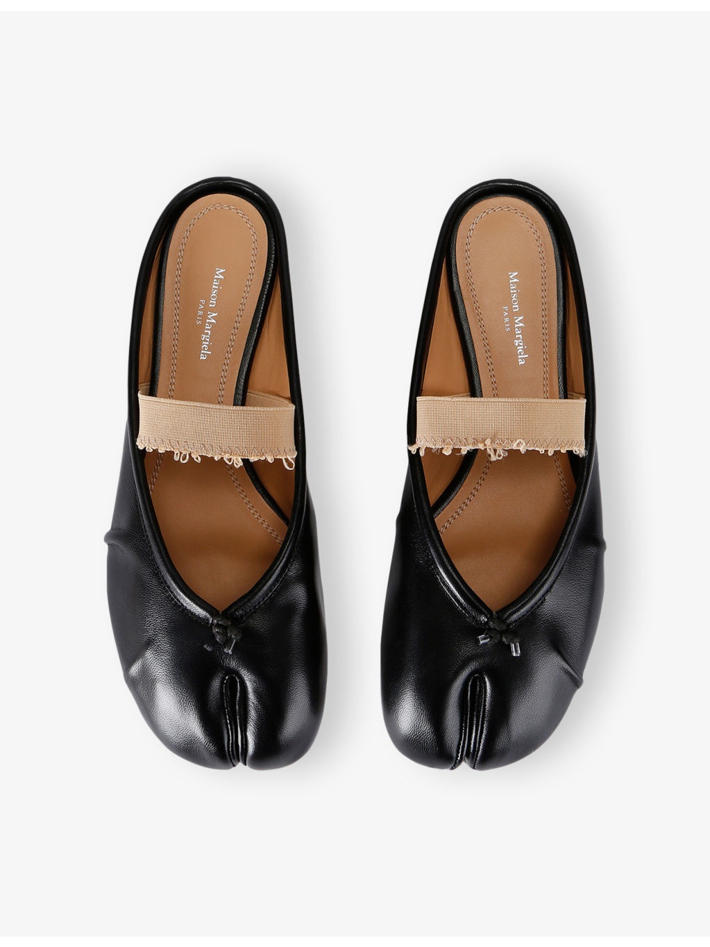 Tabi Split-Toe Band Leather Ballet Flats - 2