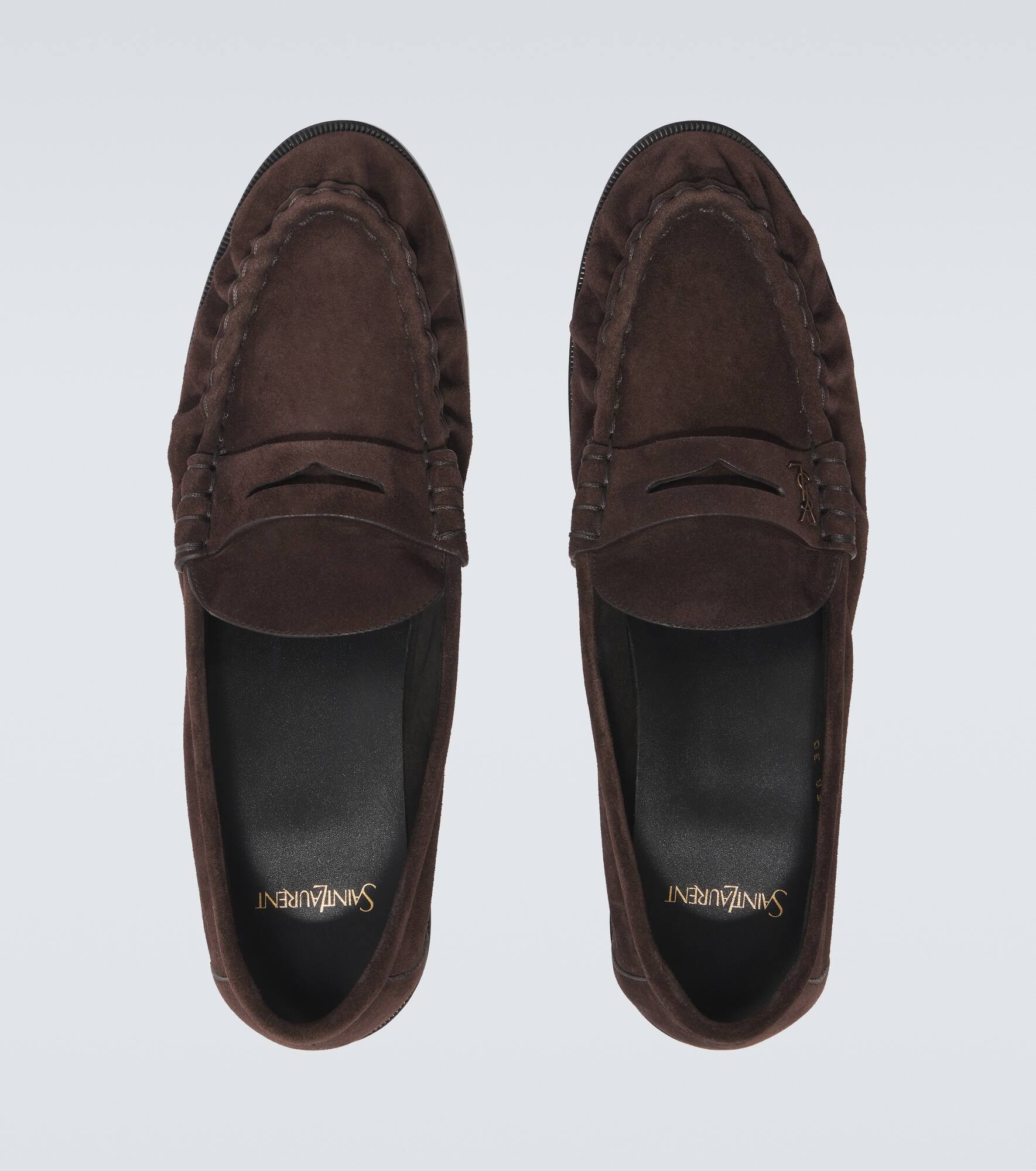 Le Loafer suede penny loafers - 4