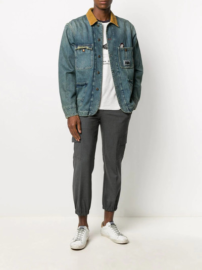 Golden Goose contrasting collar denim jacket outlook