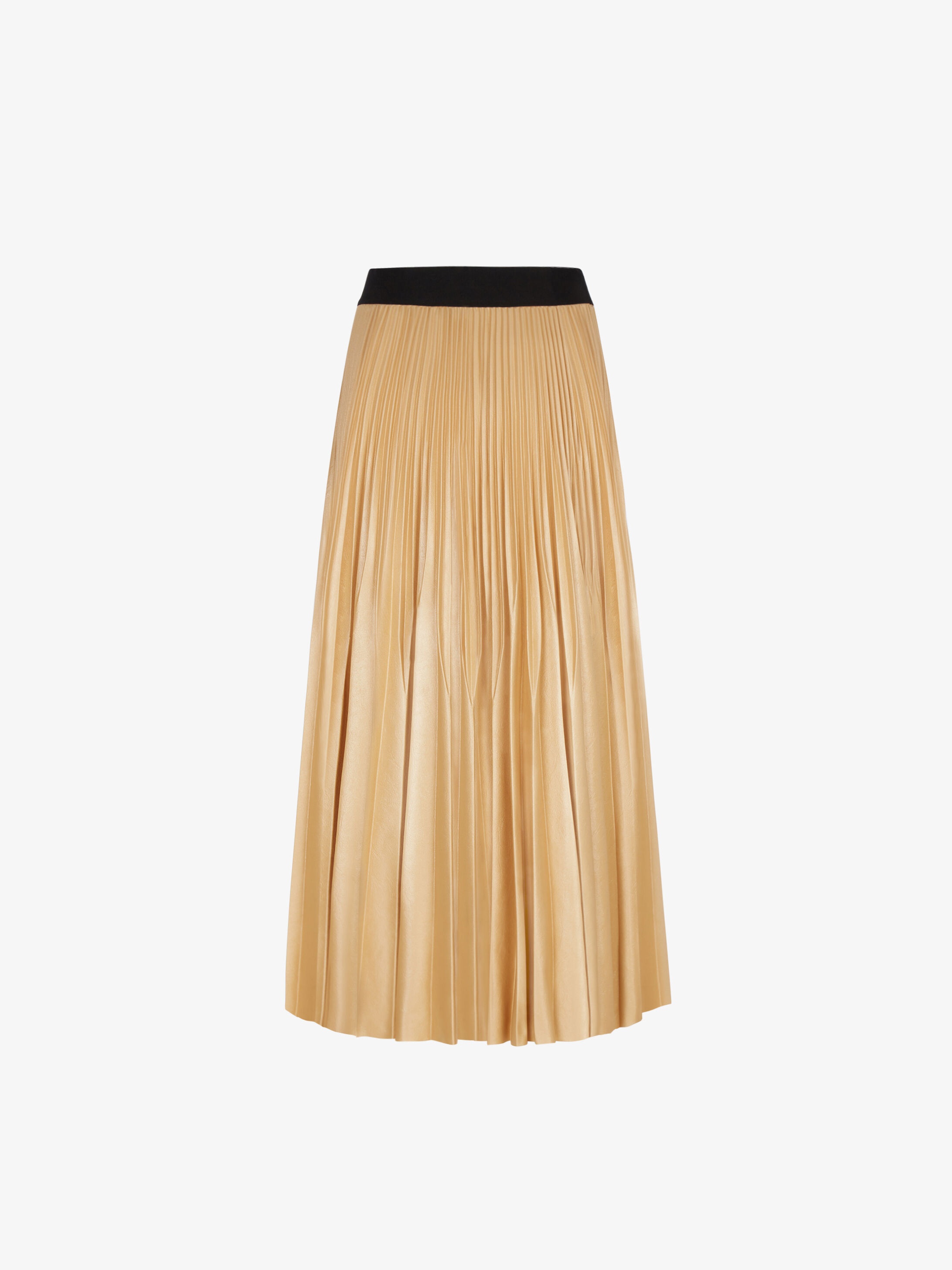 Skirt in varnish pleated jersey - 4