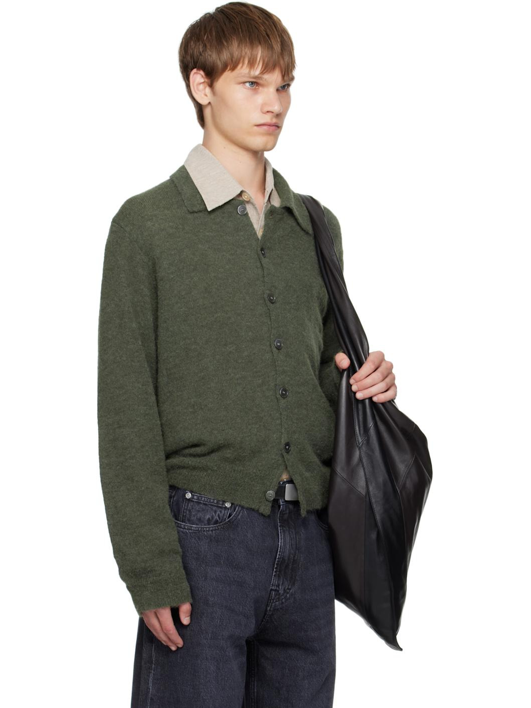 Green Evening Polo Cardigan - 2