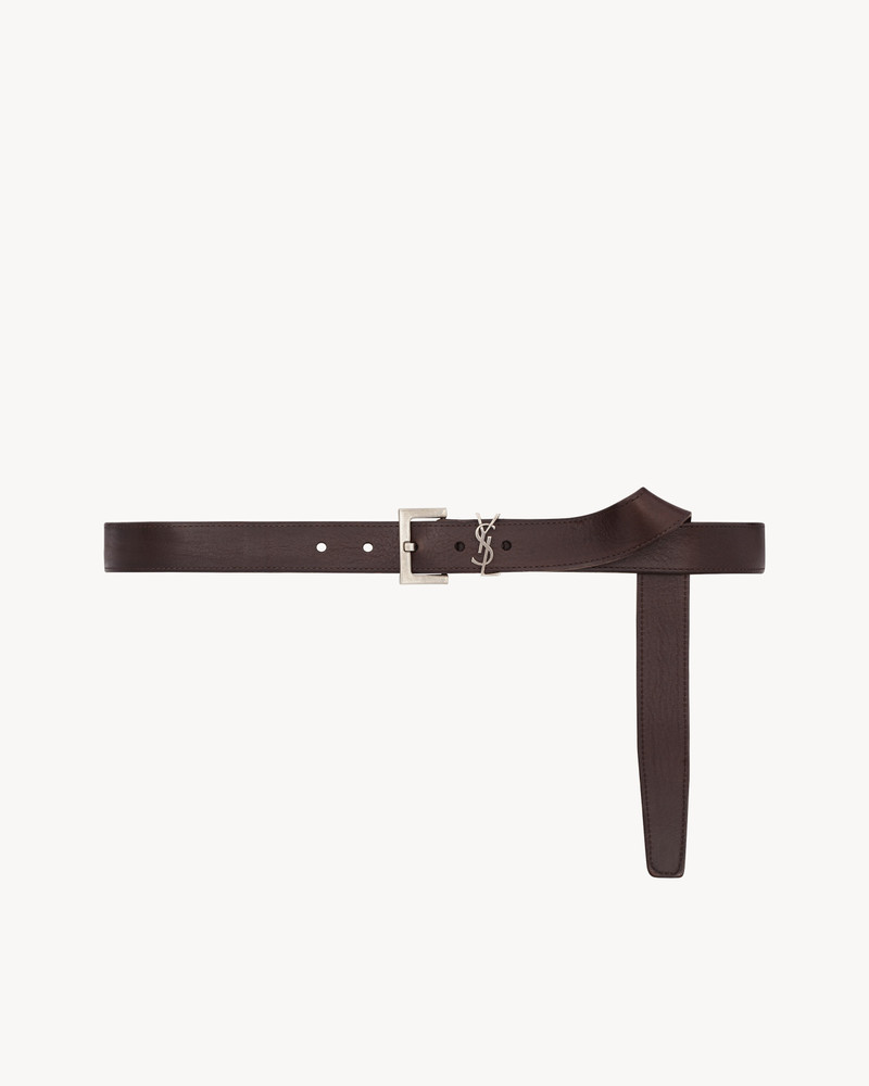 cassandre belt in vegetable-tanned leather 1