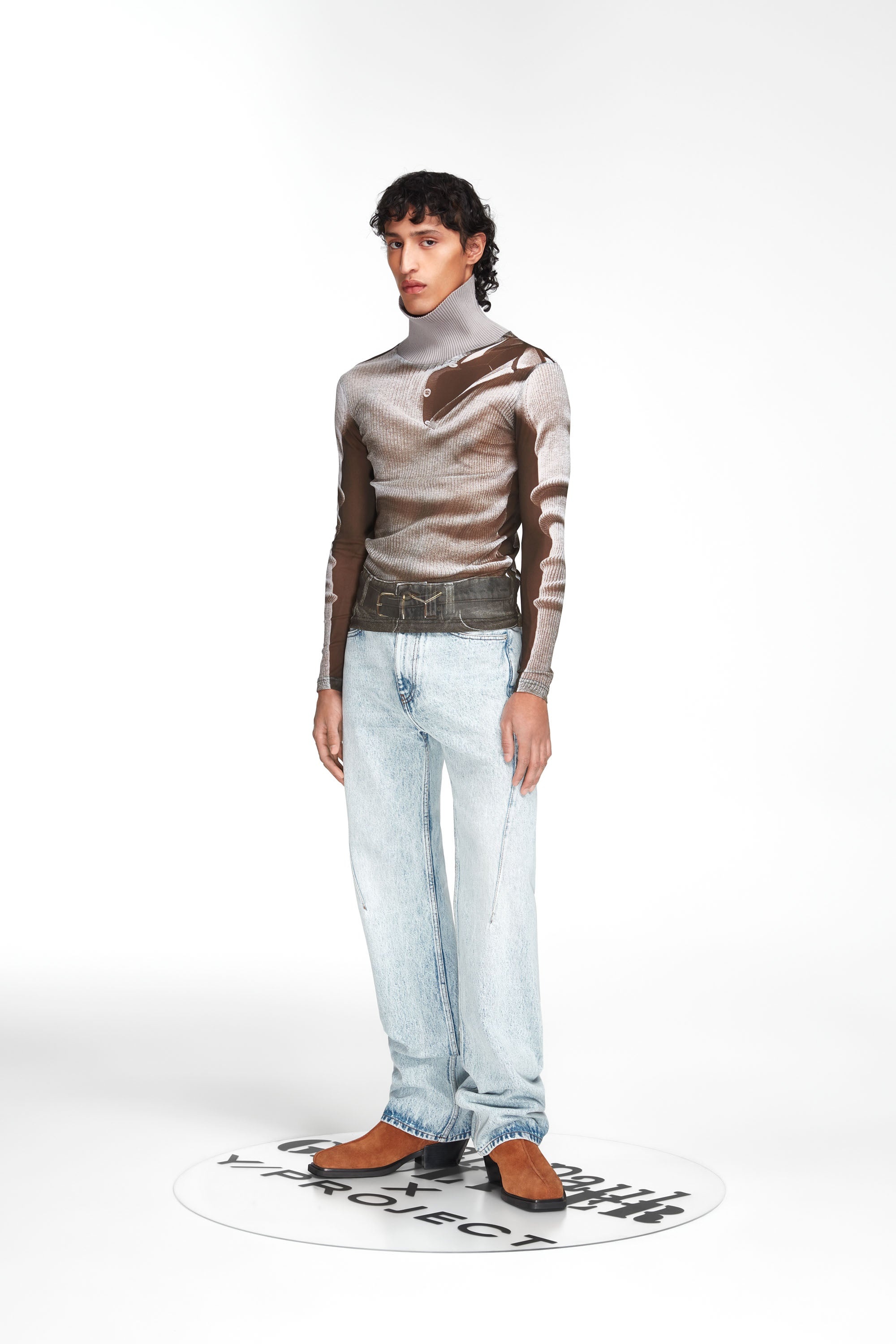 Trompe L'oeil Turtleneck Top - 4