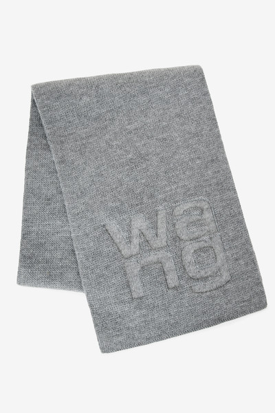 Alexander Wang Logo scarf in compact deboss outlook