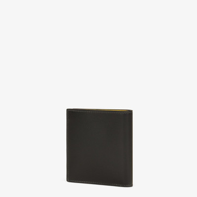 FENDI Black leather bi-fold wallet outlook