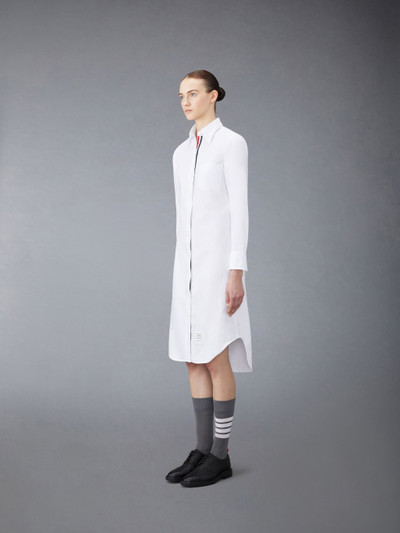 Thom Browne logo-patch cotton shirtdress outlook