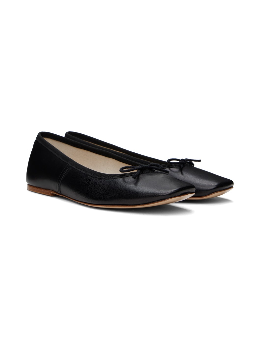 Black Leah Ballerina Flats - 4