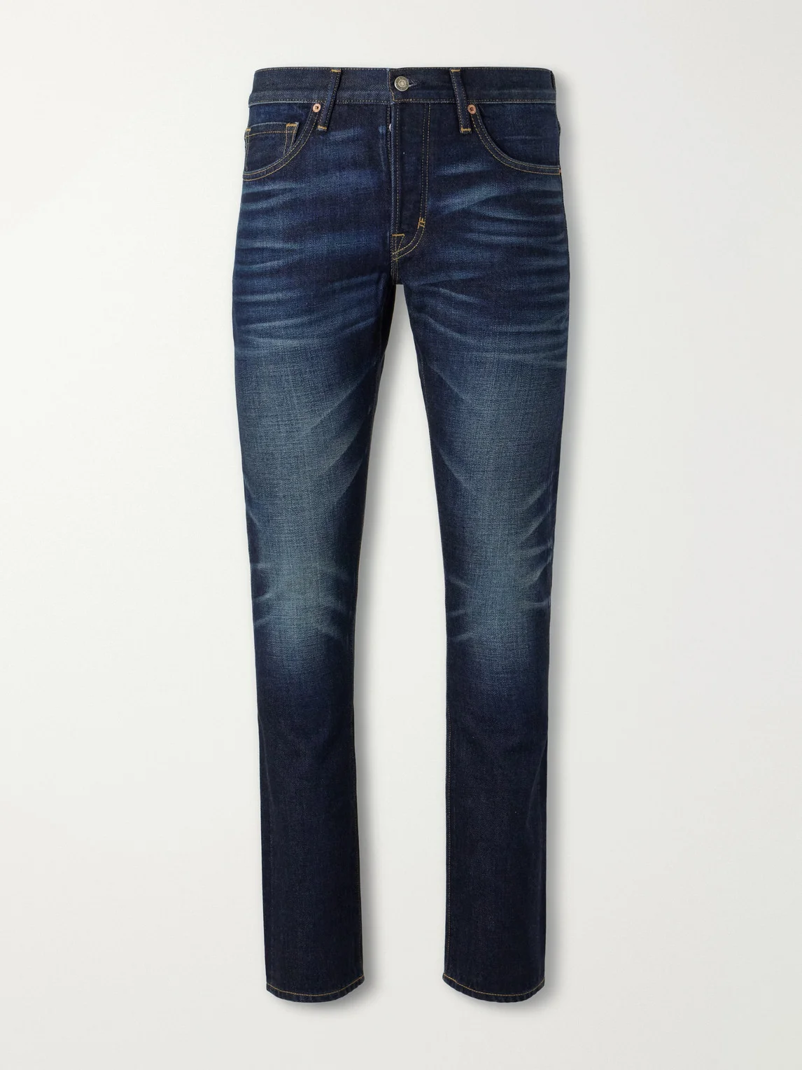 Slim-Fit Selvedge Jeans - 1