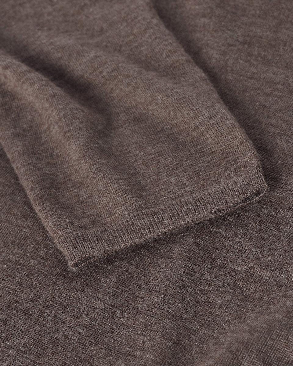 Superfine Cashmere Brown Jumper - 6