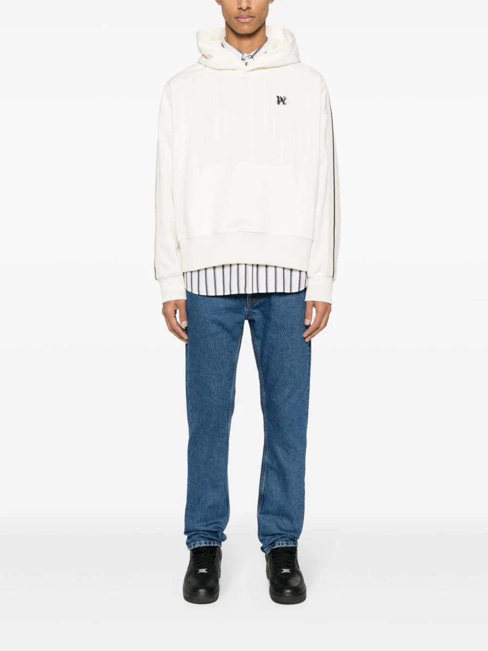 MONOGRAM-EMBROIDERED STRAIGHT-LEG JEANS - 2