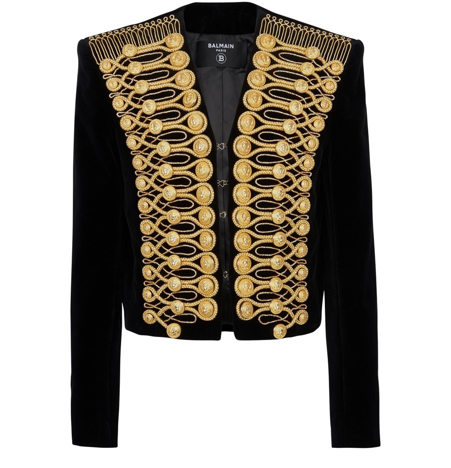 Balmain Embroidered Brandenburg Jacket 24s REVERSIBLE