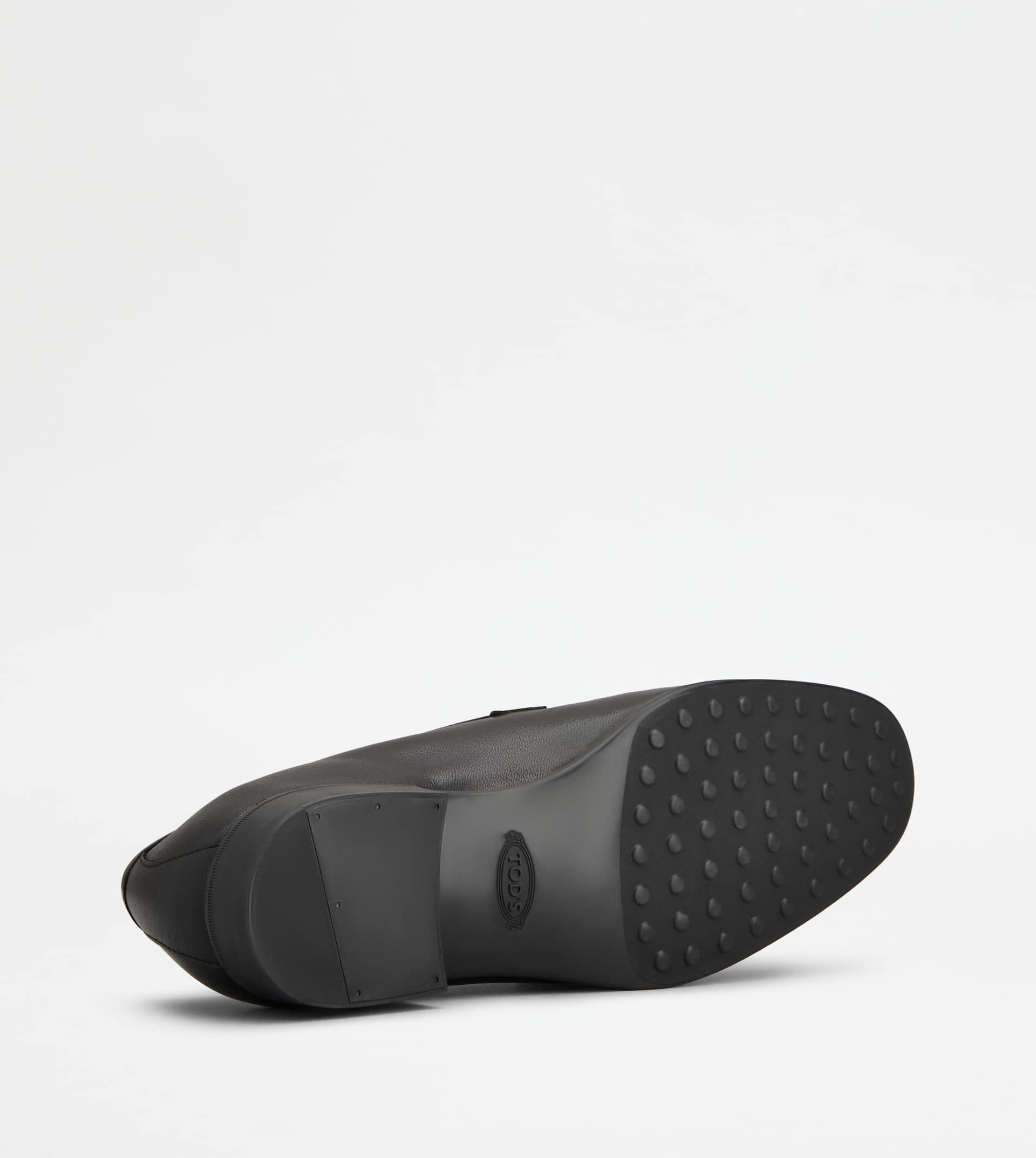 LOAFERS IN LEATHER - BLACK - 5