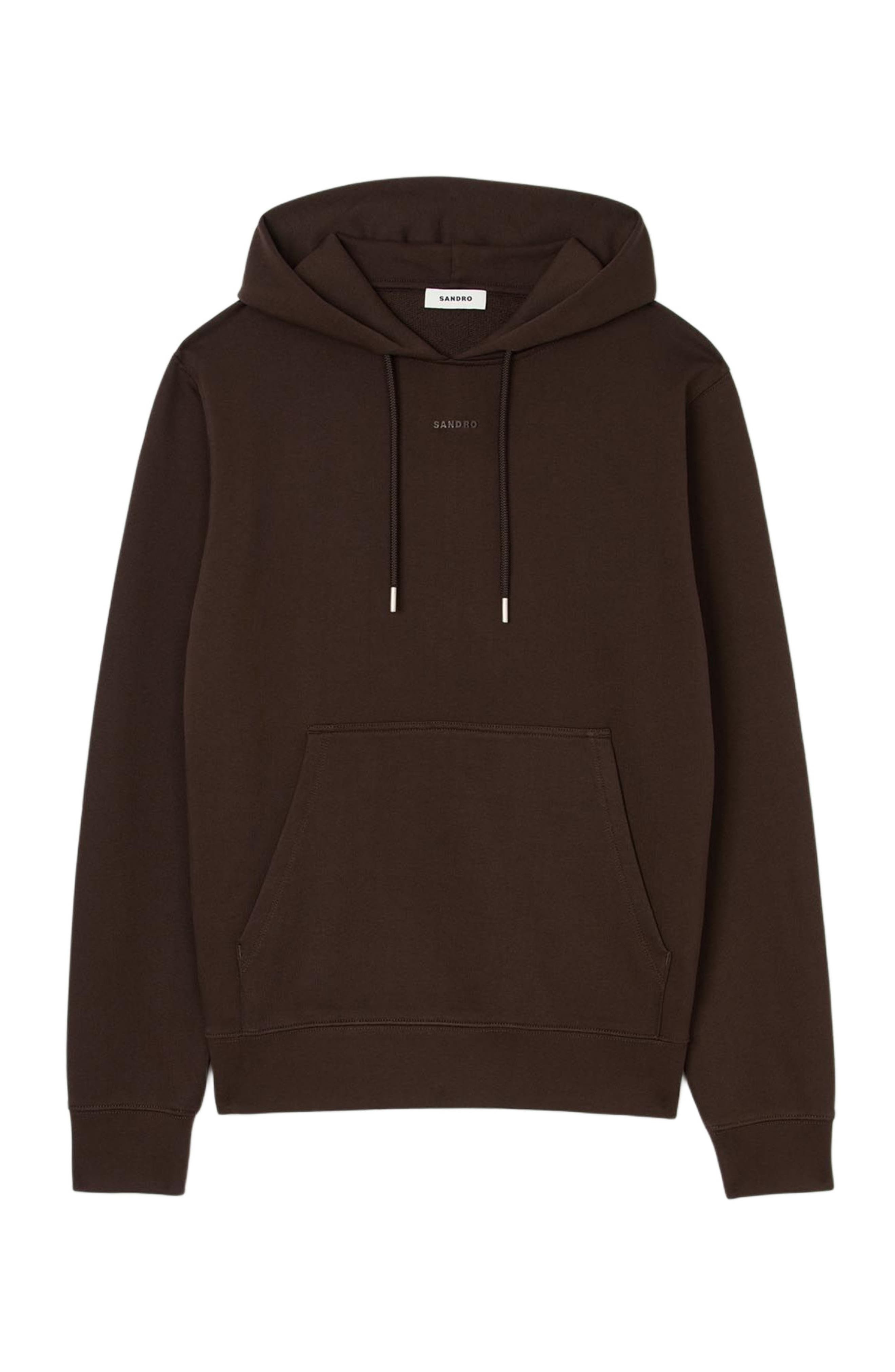 SANDRO Logo hoodie in Chocolate at Nordstrom - 5