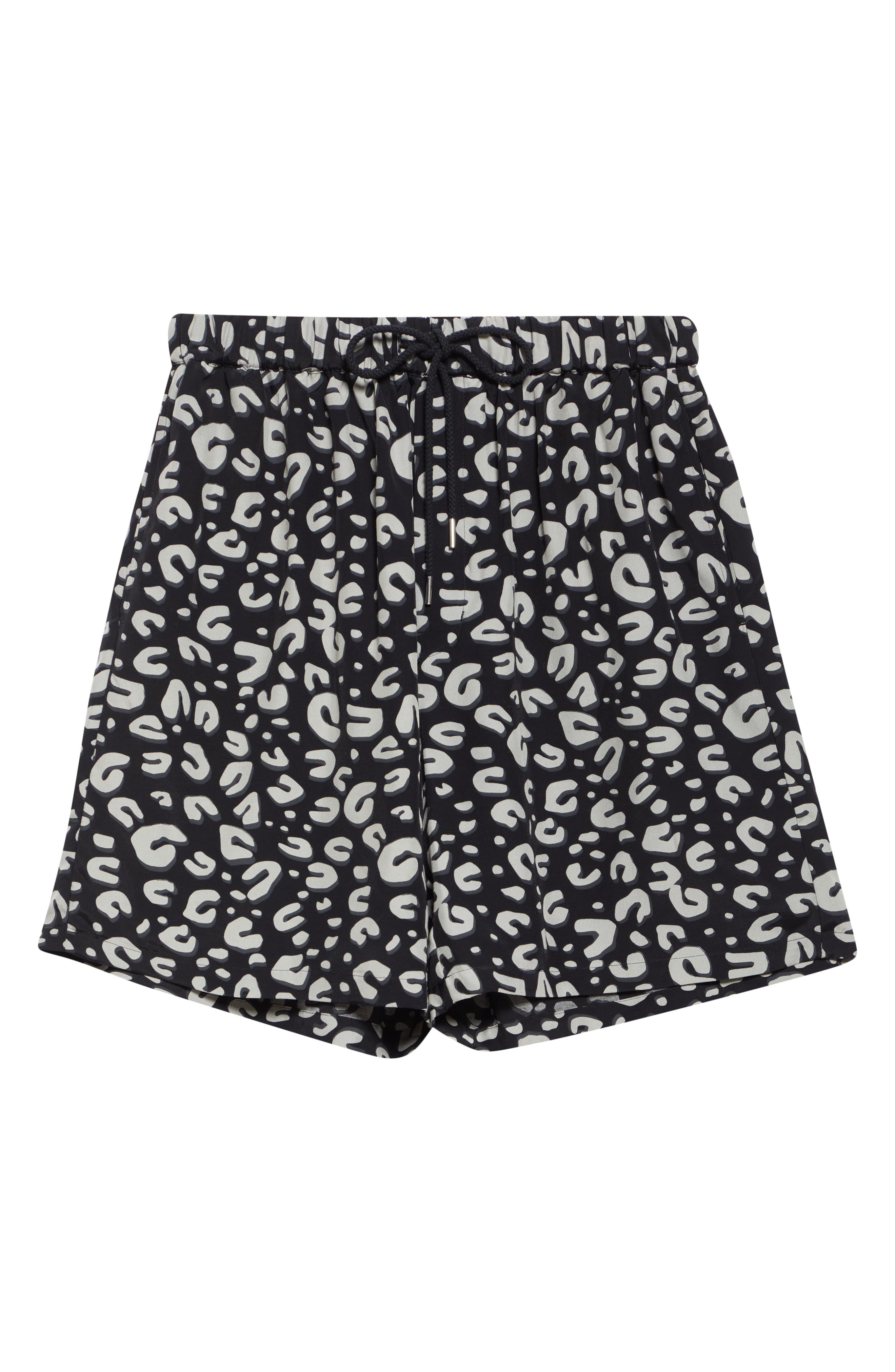 TAKAHIROMIYASHITA TheSoloist. Leopard Print Shorts in Black X White at Nordstrom - 6