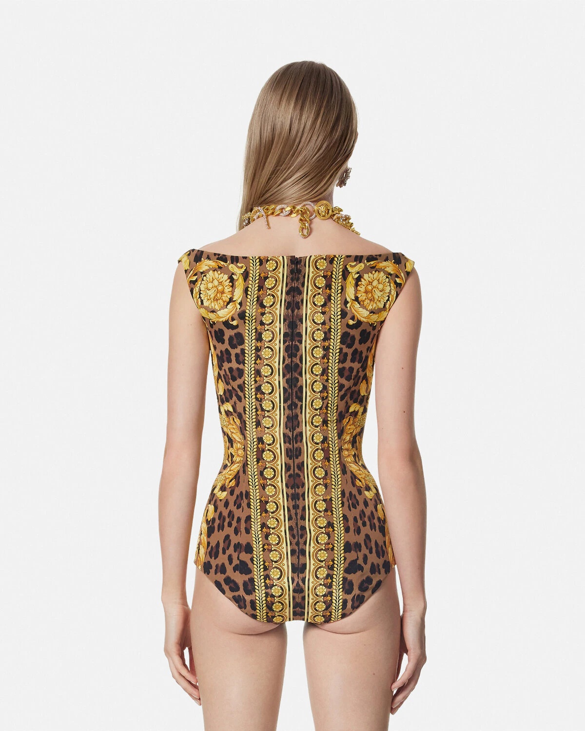 Wild Barocco Silk Cady Corset Bodysuit - 5