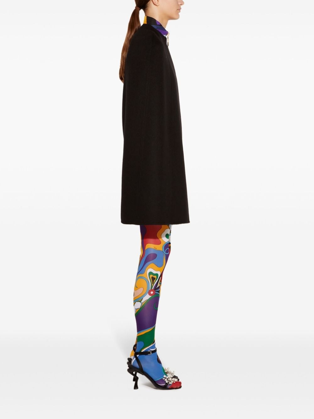 Iride-print cape - 3