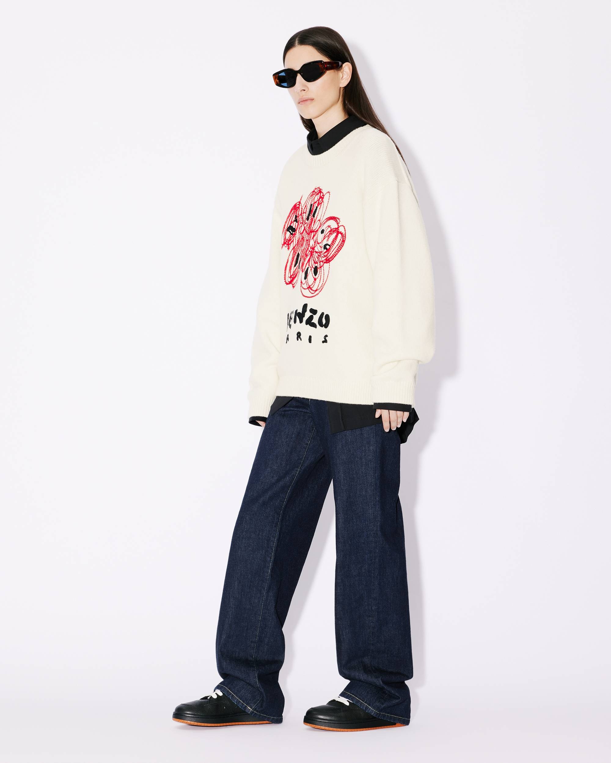 'KENZO Drawn Varsity' embroidered genderless jumper - 5