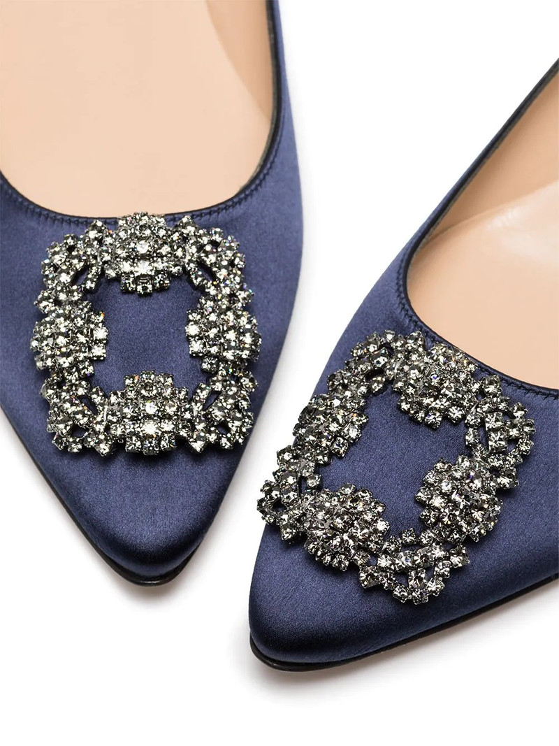 Manolo Blahnik Hangisi appliqué flat pumps outlook