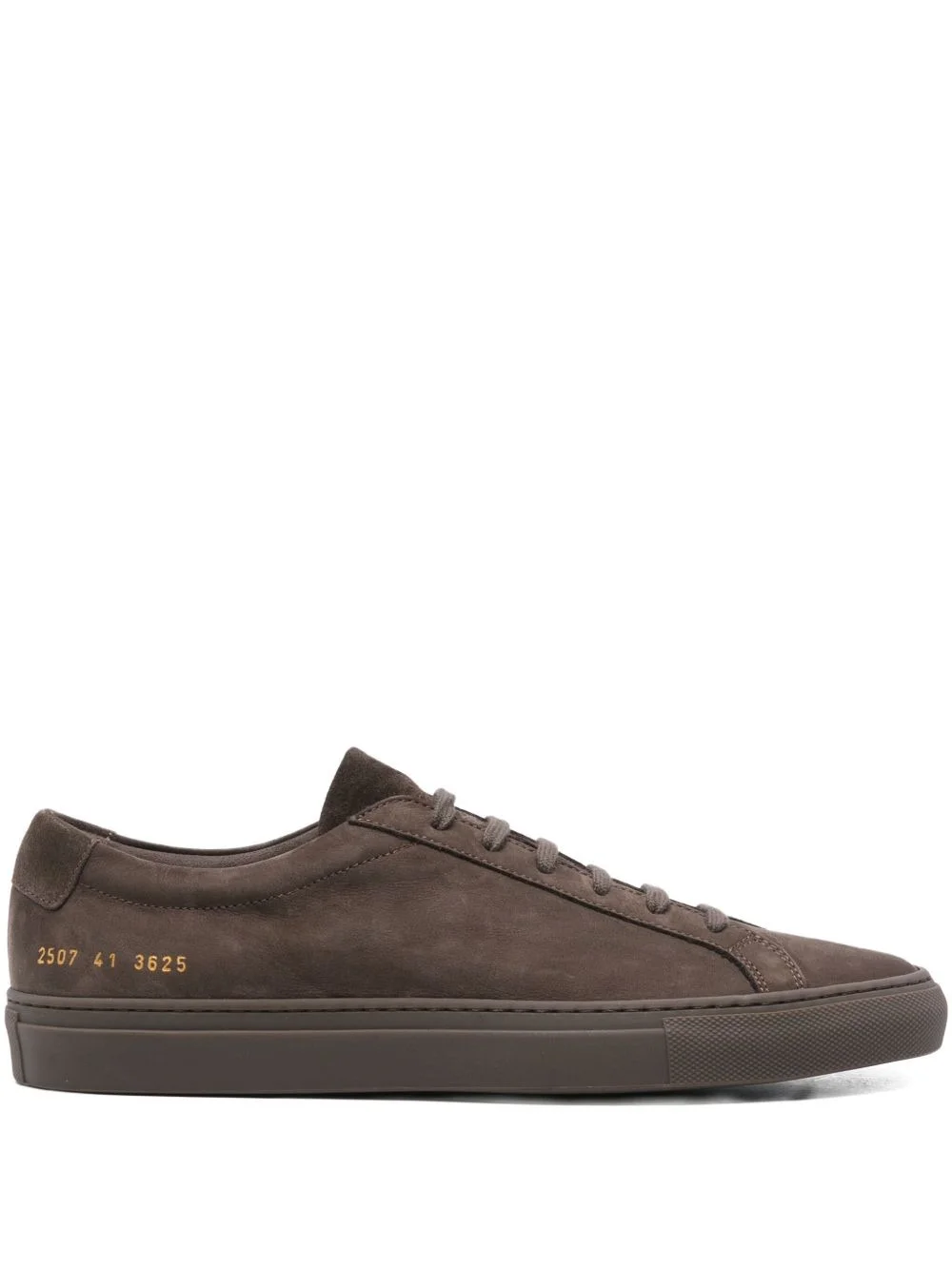 suede-leather low-top sneakers - 1