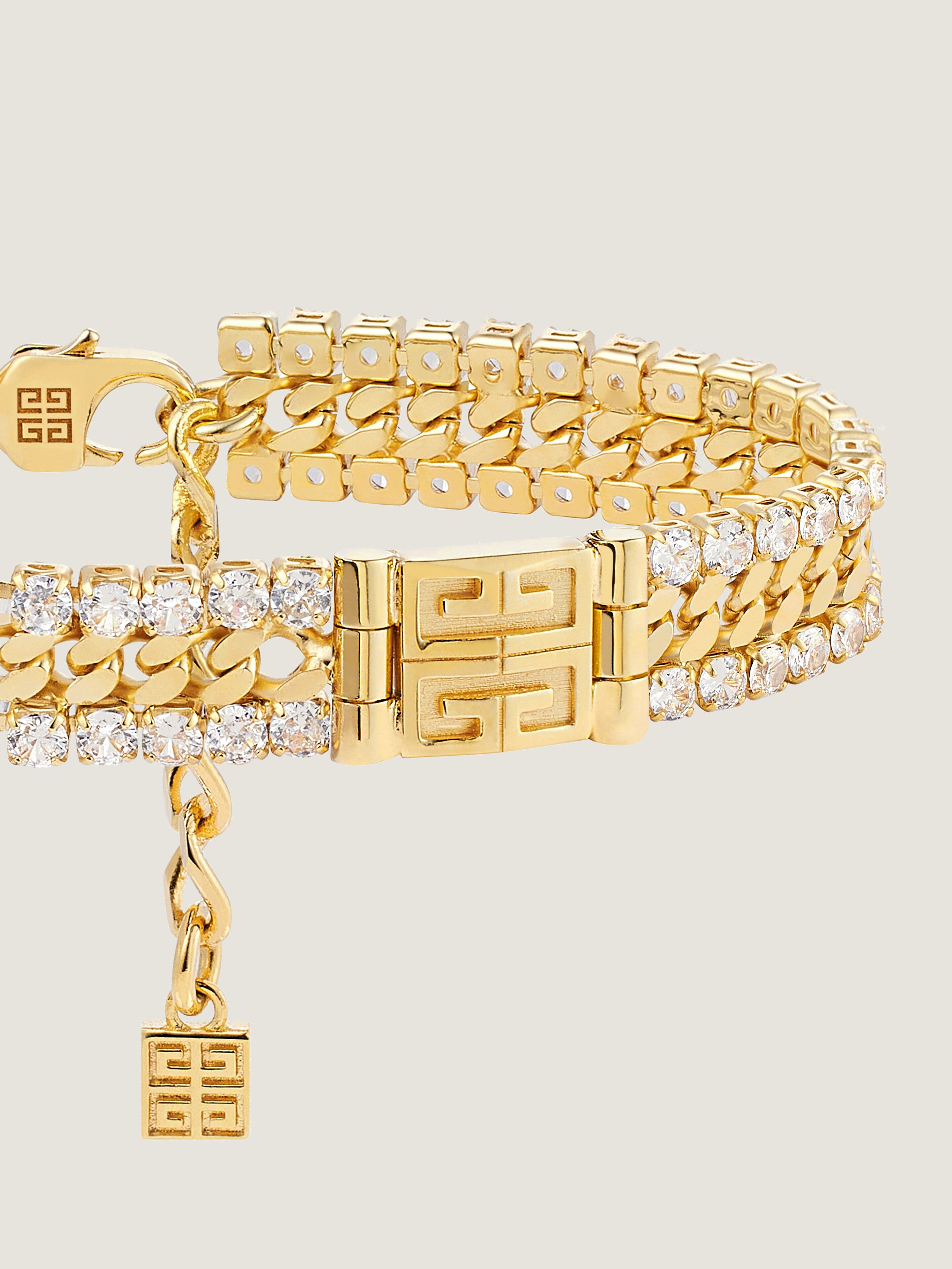 4G CRYSTAL BRACELET IN METAL WITH CRYSTALS - 3