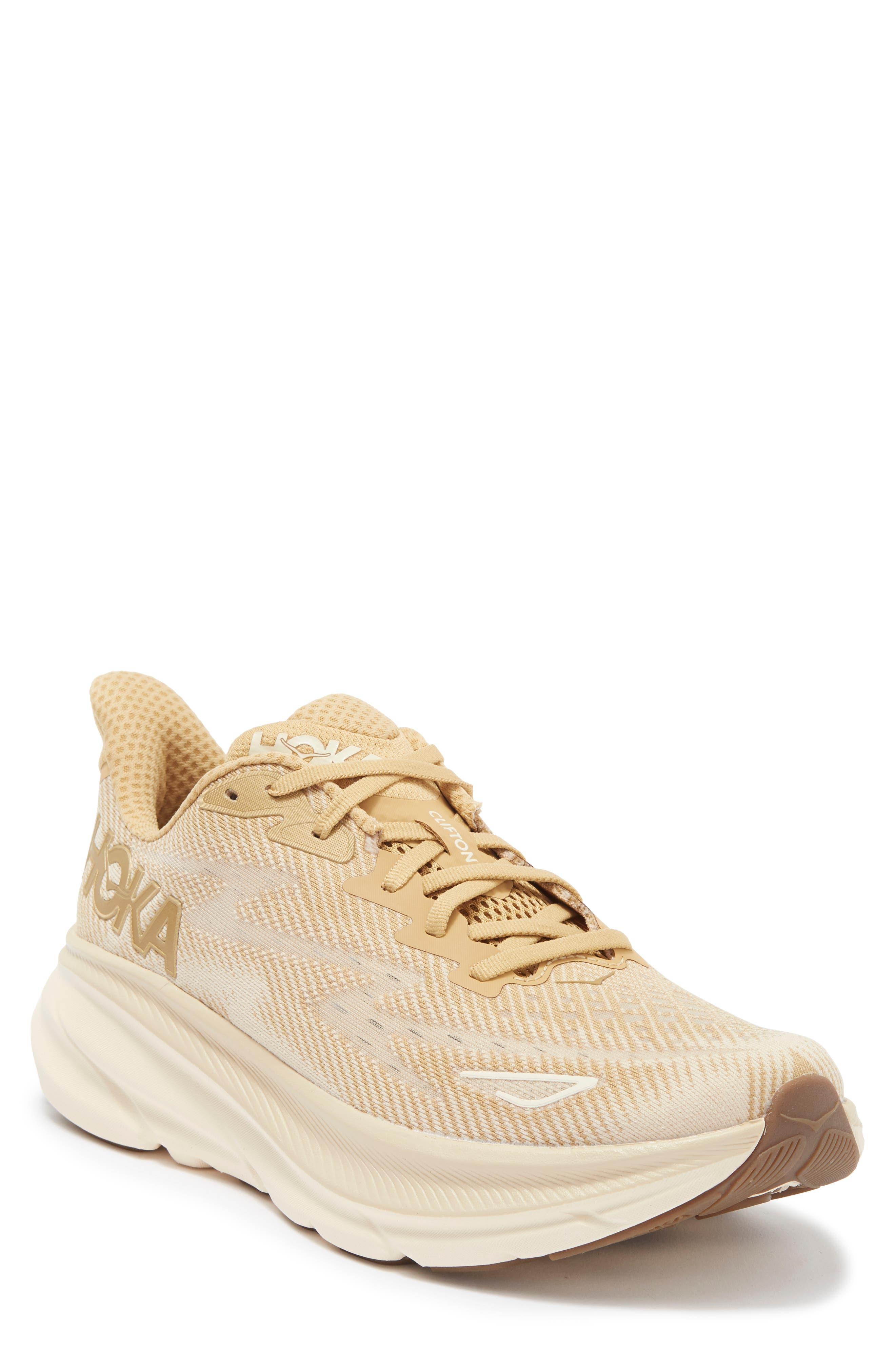 HOKA Clifton 9 Running Shoe in Wheat /Shifting Sand at Nordstrom - 1