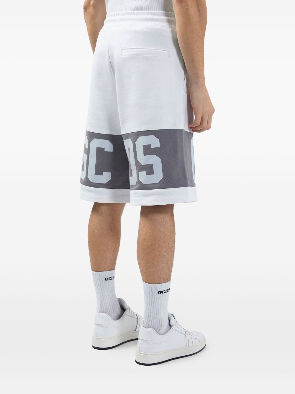 logo-band track shorts - 4