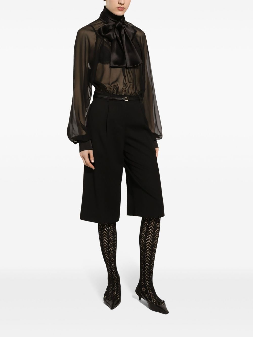 tailored knee-length shorts - 3