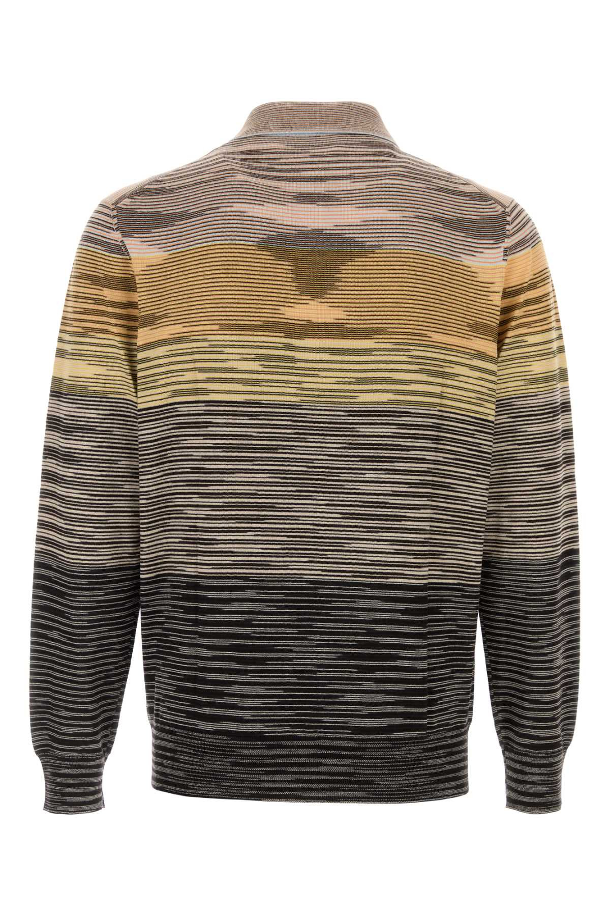 Missoni Men Embroidered Wool Polo Shirt - 2