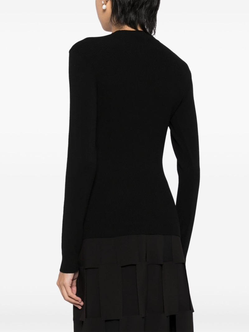 lip-appliqué knitted top 4