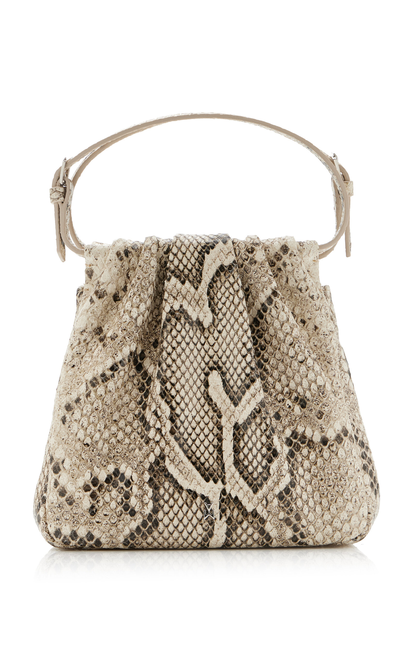 Vittoria Snake-Effect Leather Tope Handle Bag python - 4