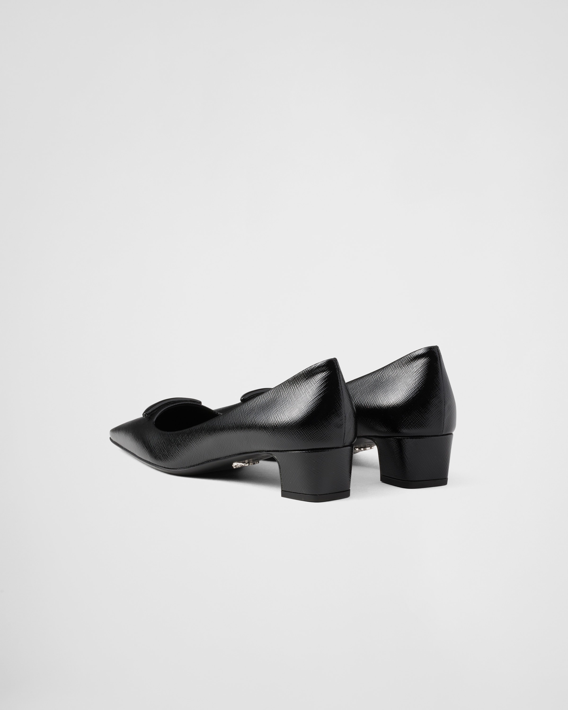 Patent Saffiano leather pumps - 5