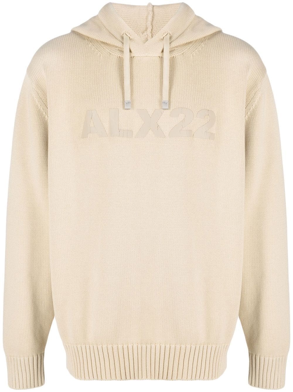 logo-print hoodie - 1