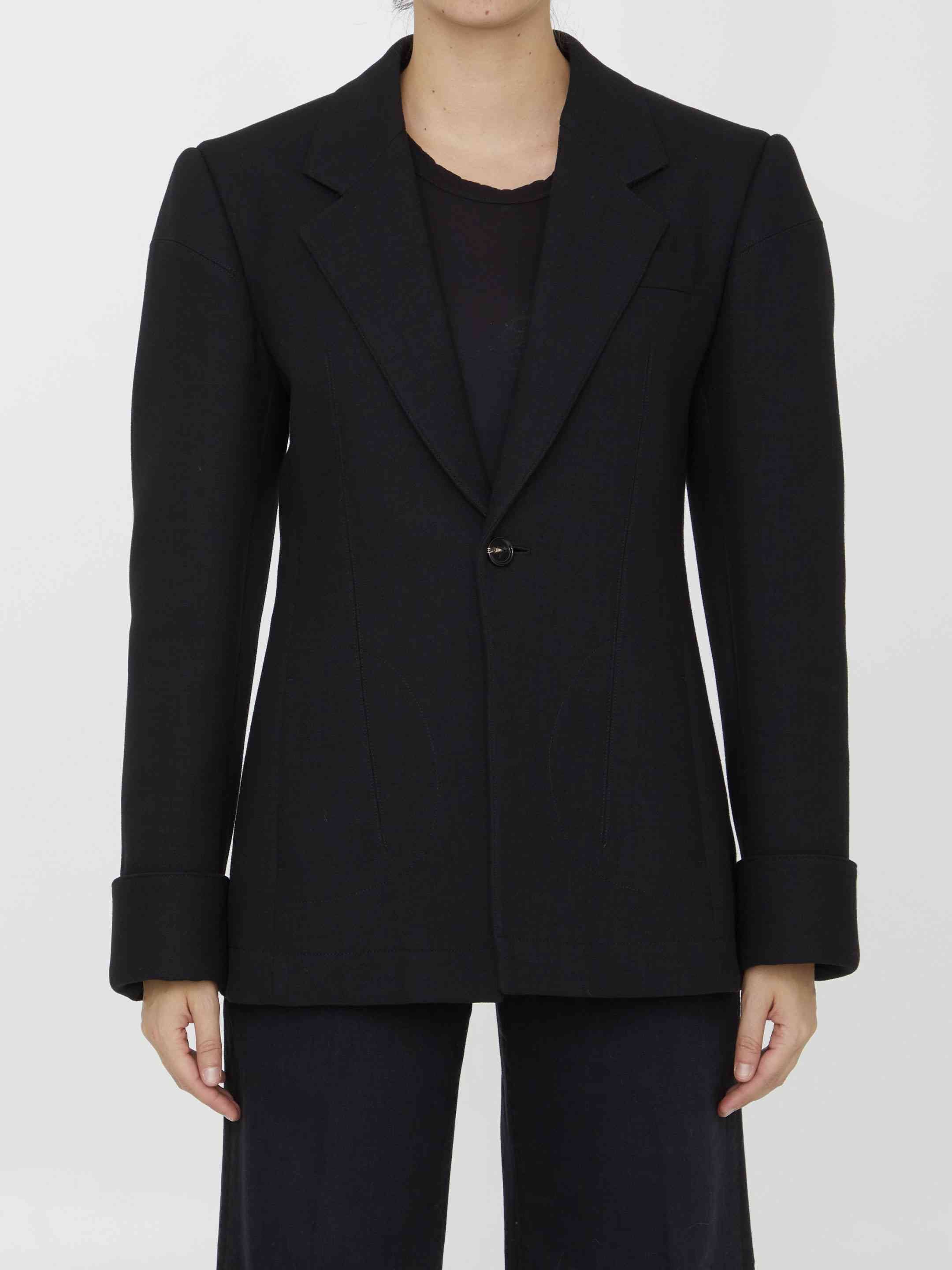 Bottega Veneta Women Structured Cotton Jacket - 1