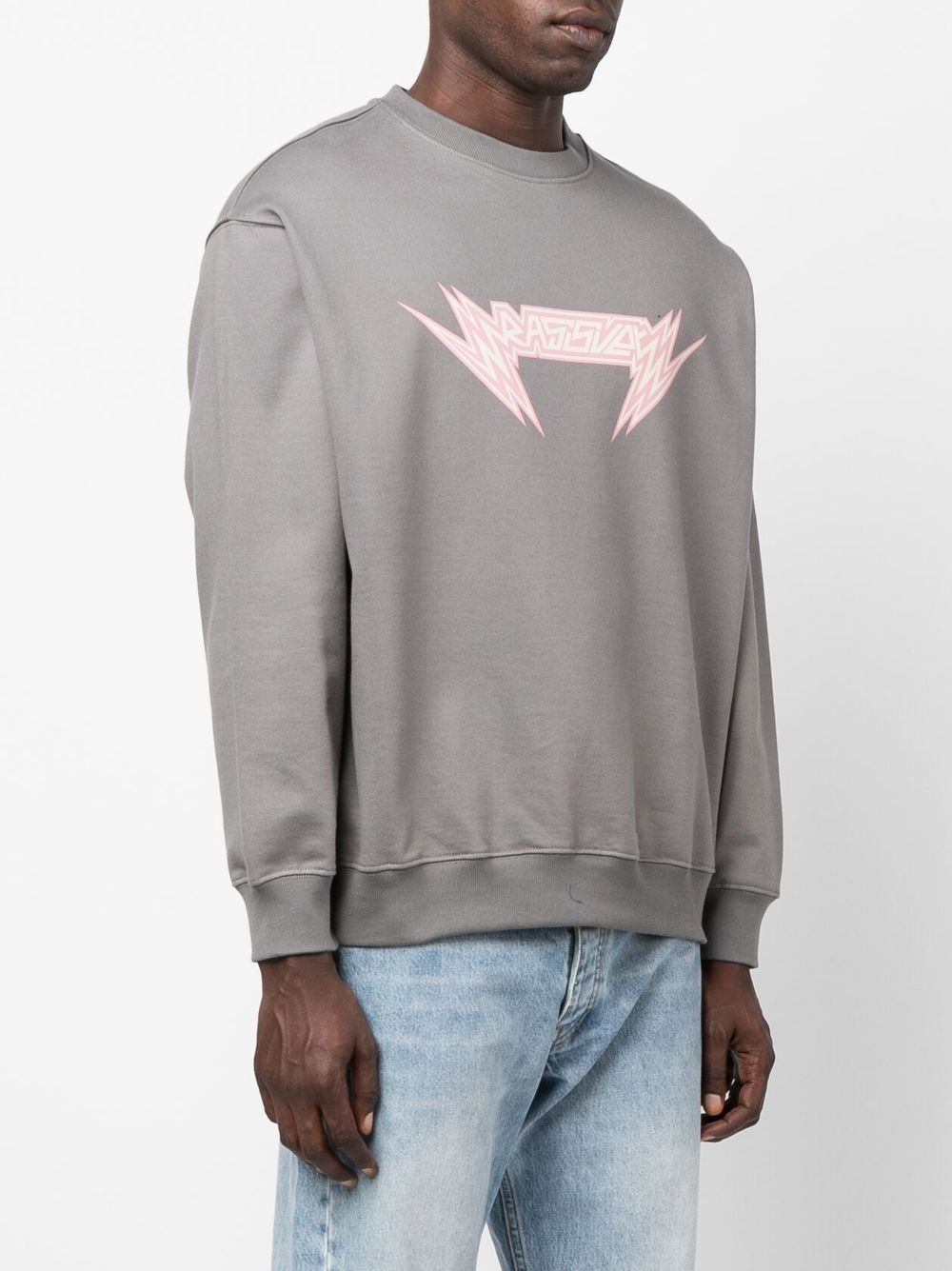 logo-print detail sweatshirt - 3