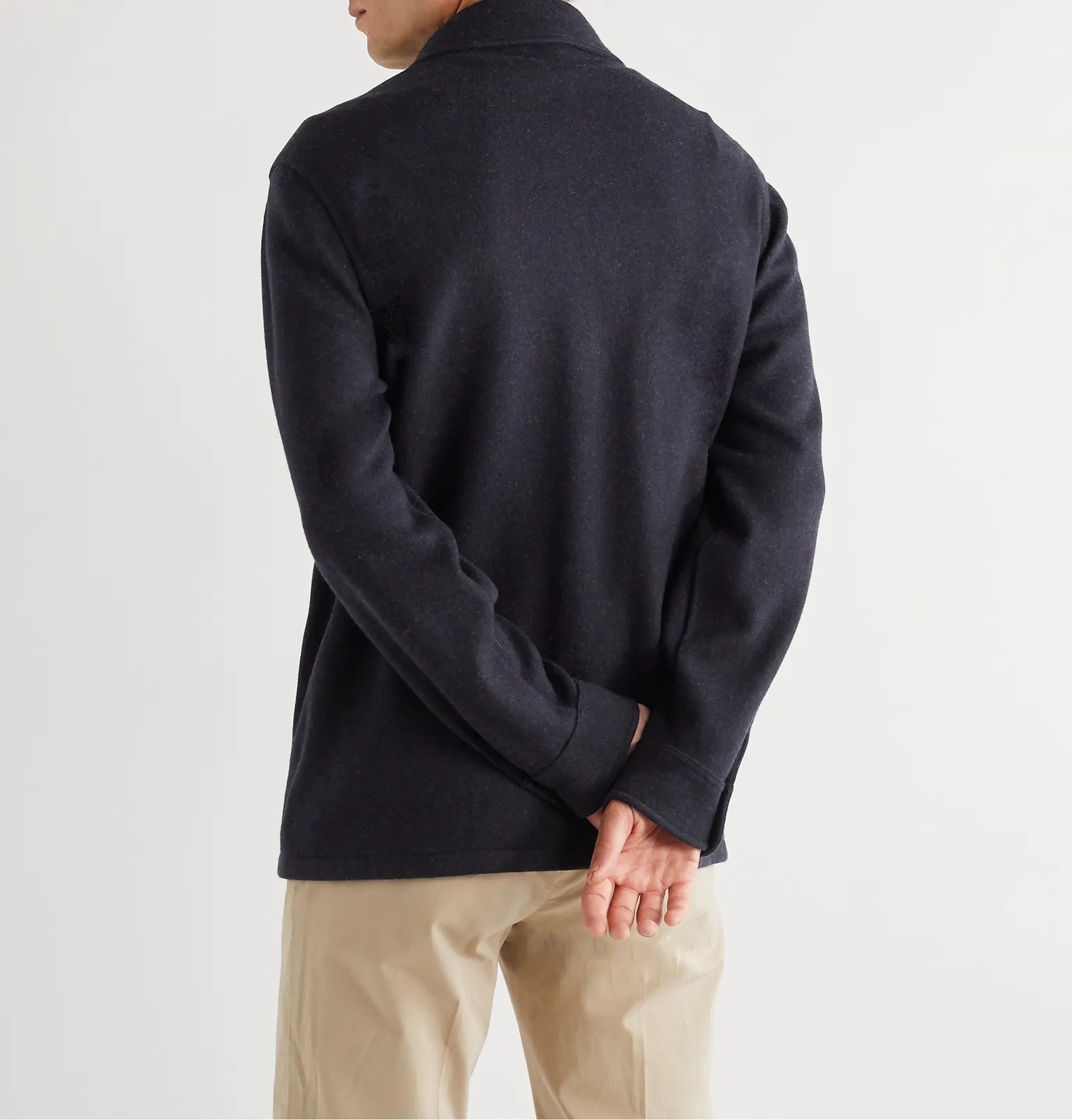 Cashmere-Blend Overshirt - 4