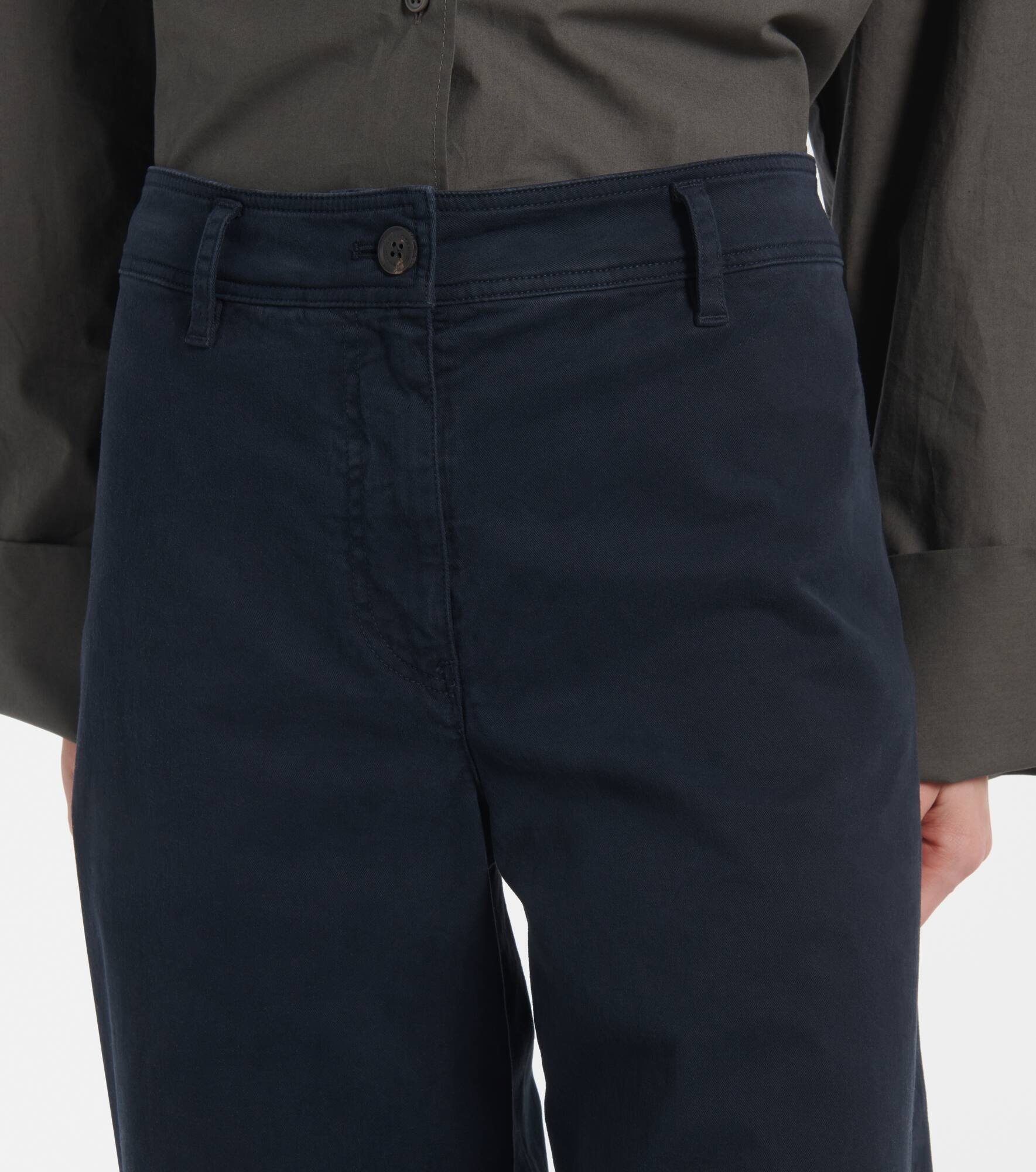Megan cotton wide-leg pants - 4