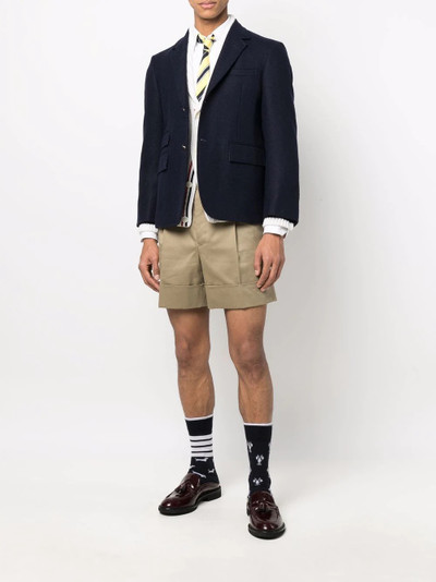 Thom Browne grosgrain-loop tailored shorts outlook