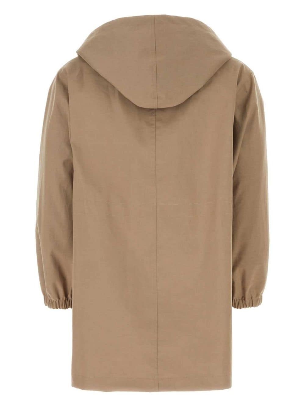 monogram-pattern print parka - 2
