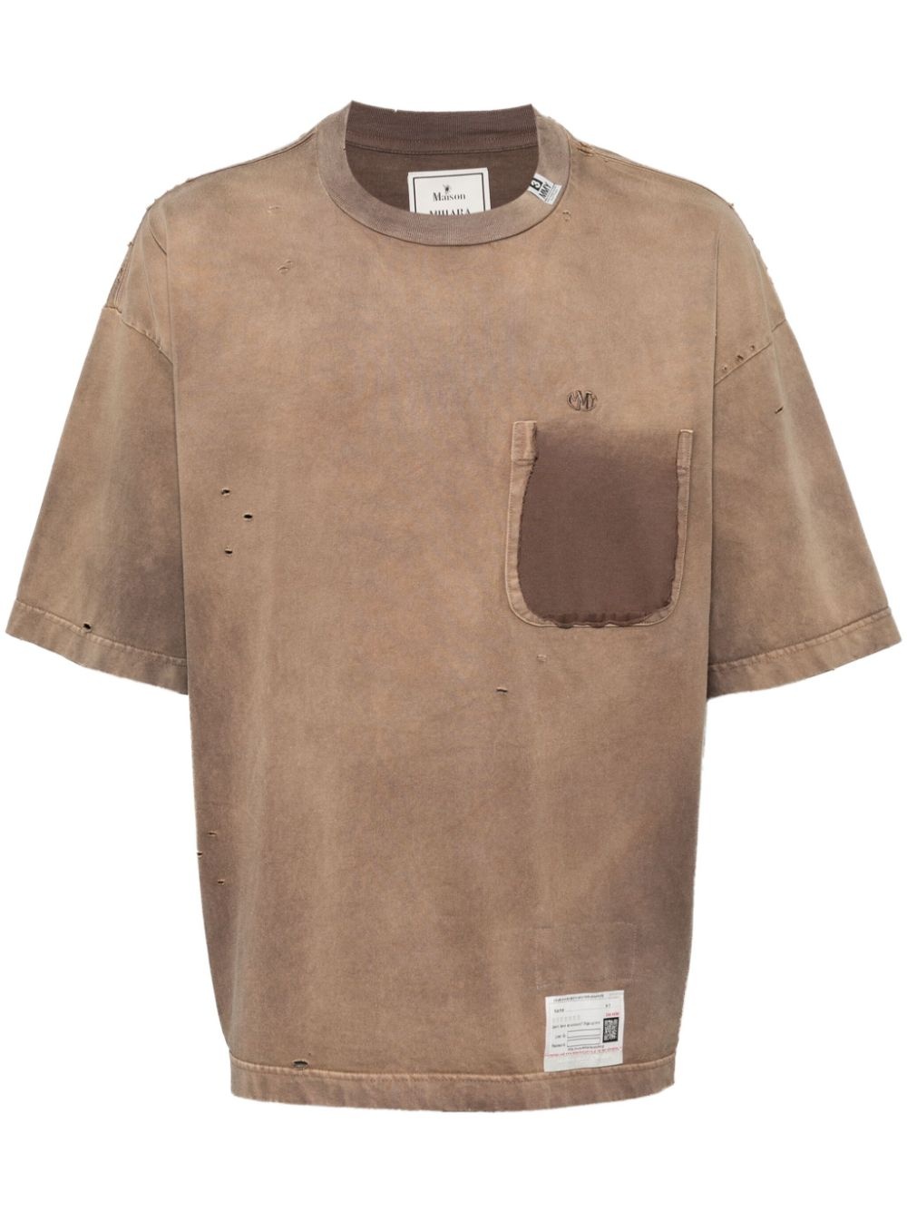 sun faded T-shirt - 1