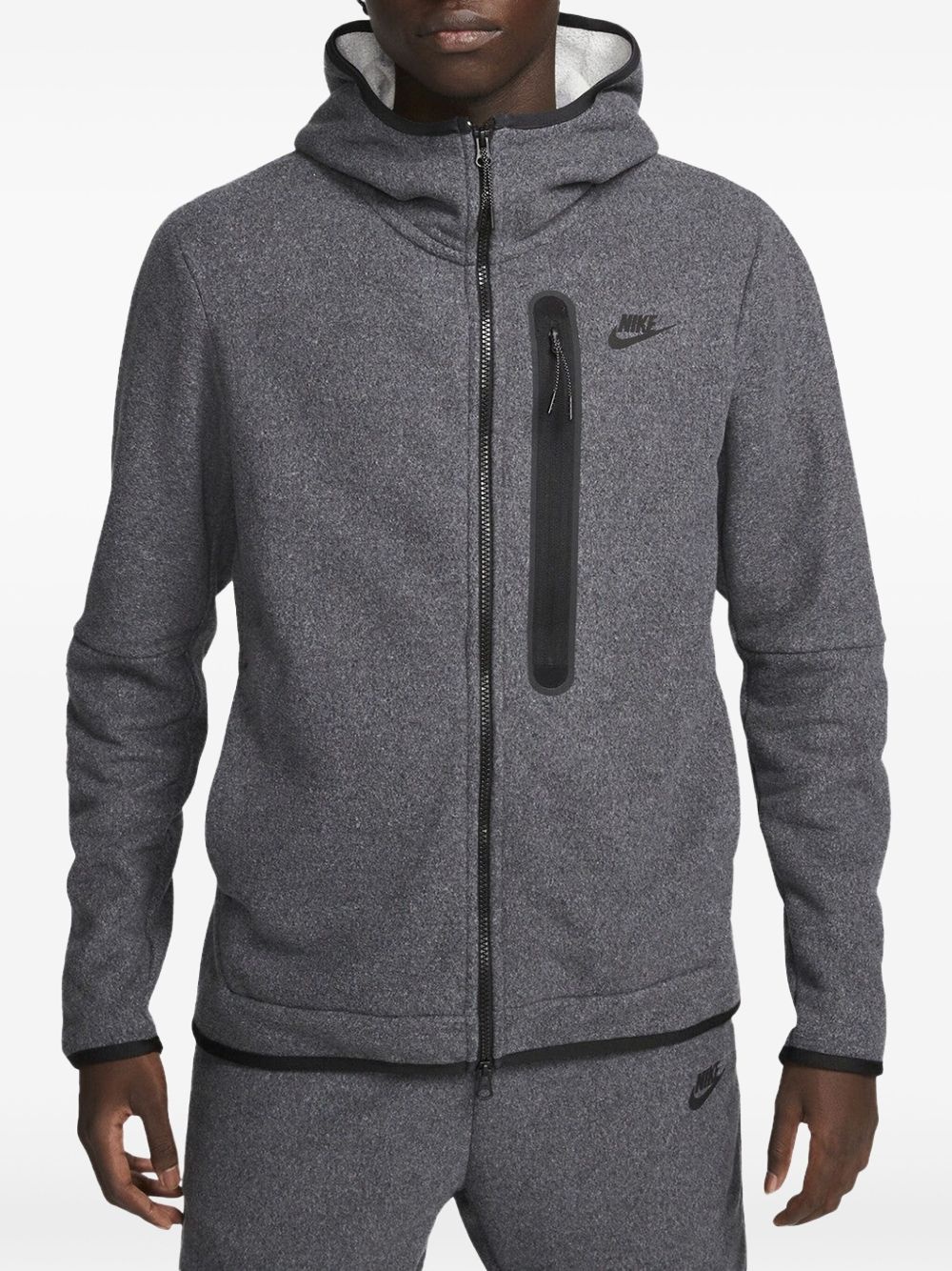 Full-Zip Winterized "Silver" hoodie - 2