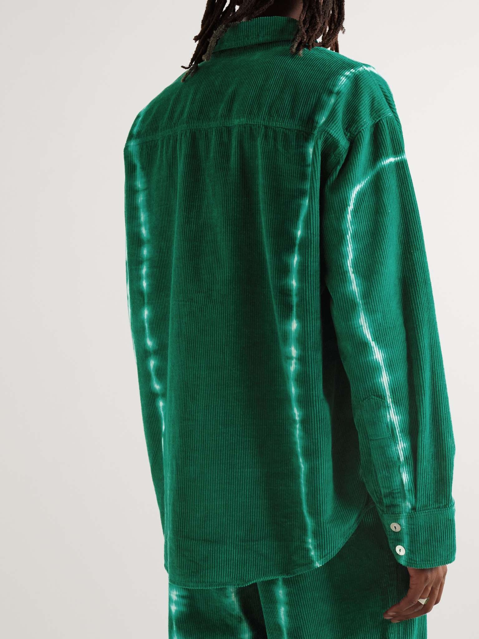 Tie-Dyed Cotton and Cashmere-Blend Corduroy Shirt - 4