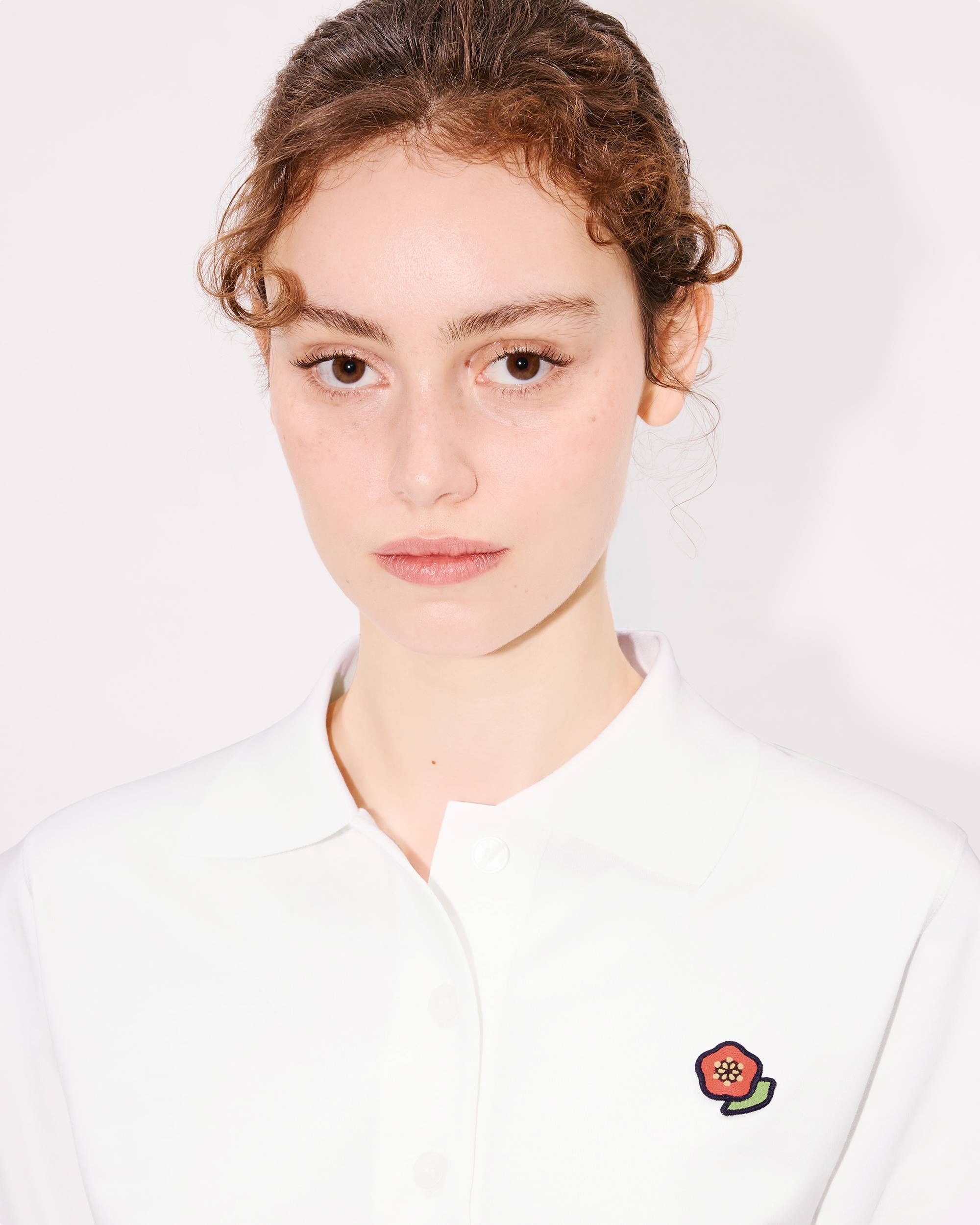 'KENZO Pop' embroidered short polo in cotton - 6