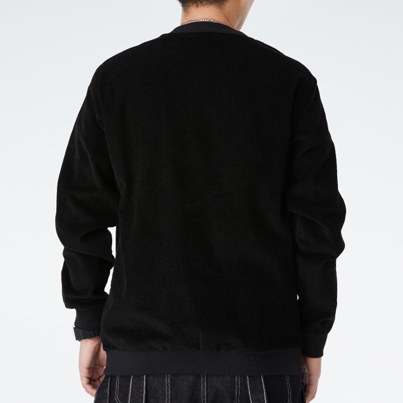 adidas originals Adv Crew logo Printing Casual Round Neck Pullover Sports Black GV0925 - 4
